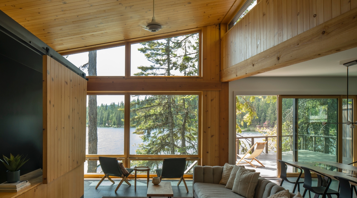 Priest Lake Cabin Great Room