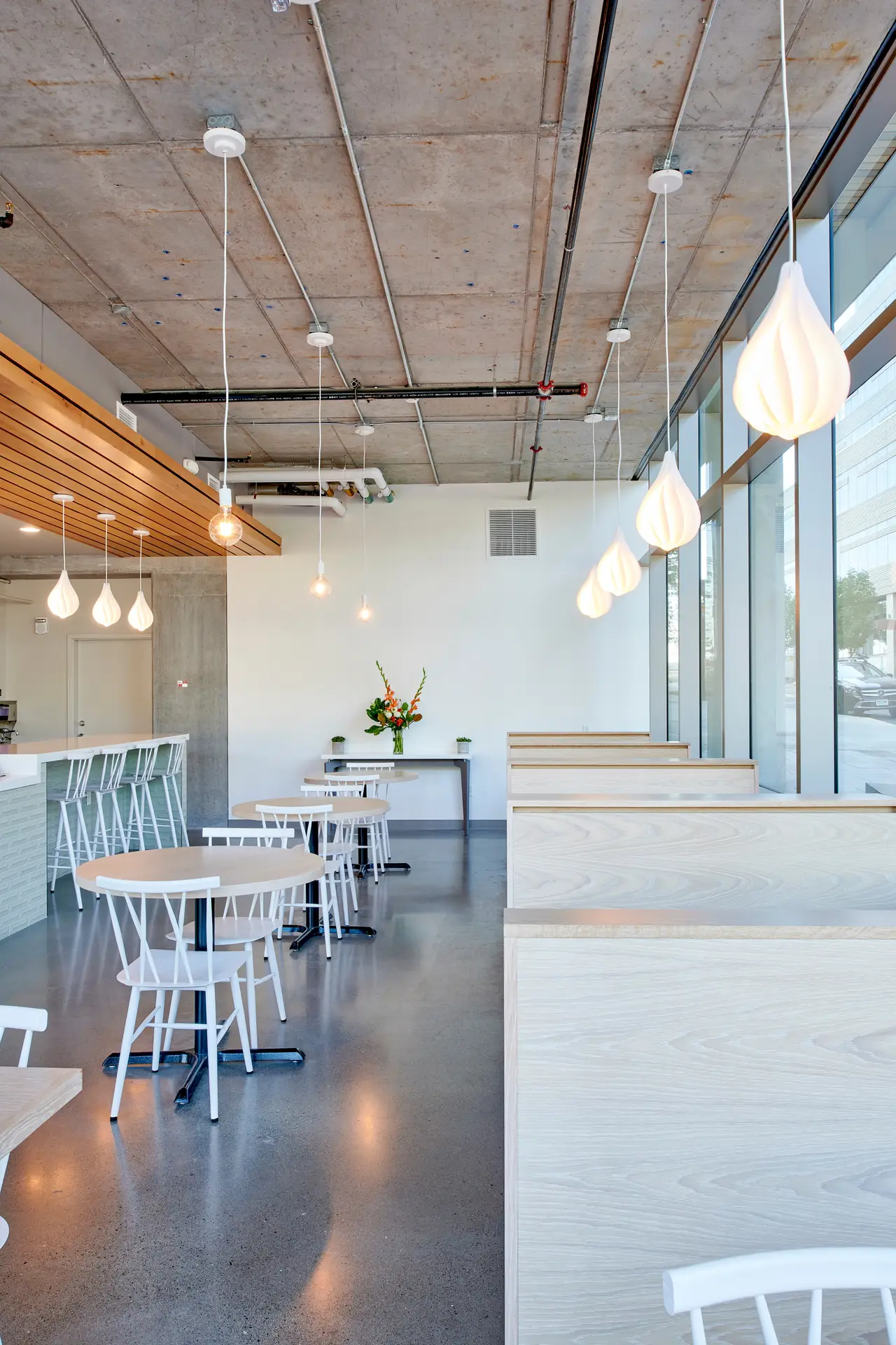 Seating inside Olia Poke